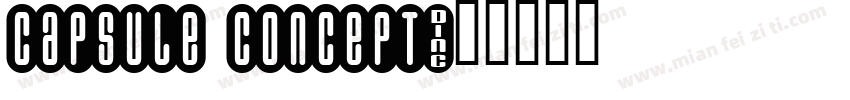 CAPSULE CONCEPT字体转换